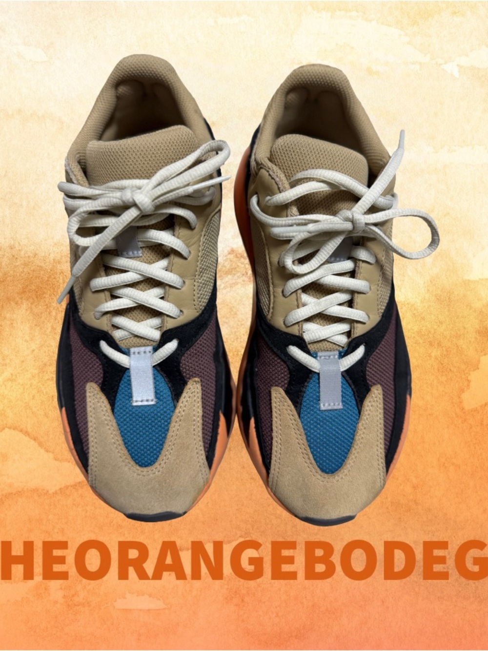 Adidas Yeezy Boost 700 Wash Orange Size 7.0